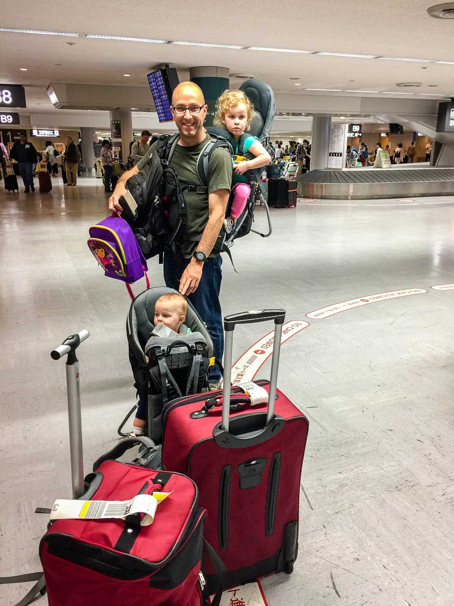 flying with a hiking baby carrier