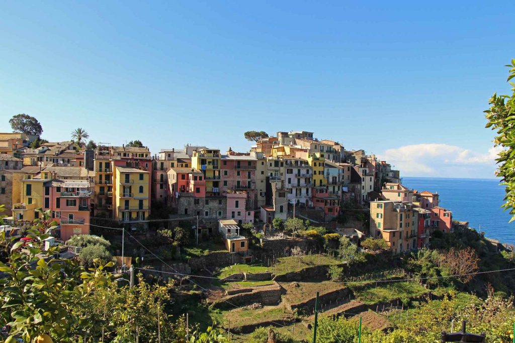 Visiting Corniglia, Cinque Terre with a baby