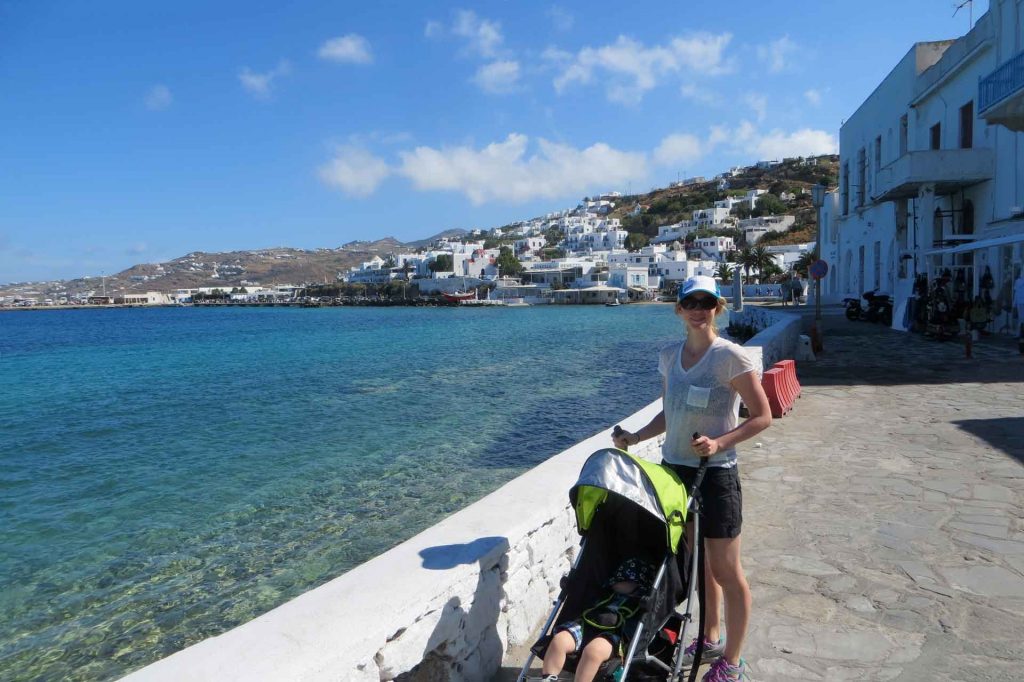 travel with baby greece