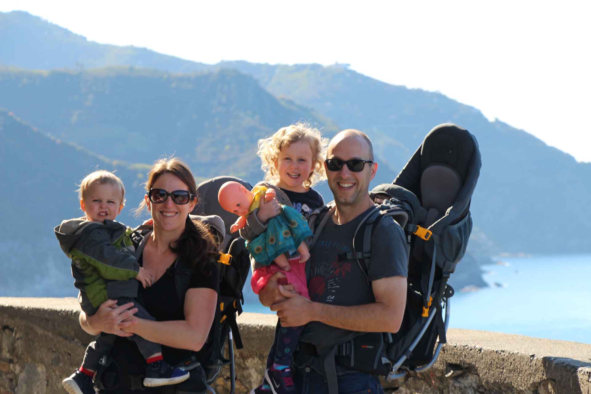 Travel with children in Cinque Terre Italy