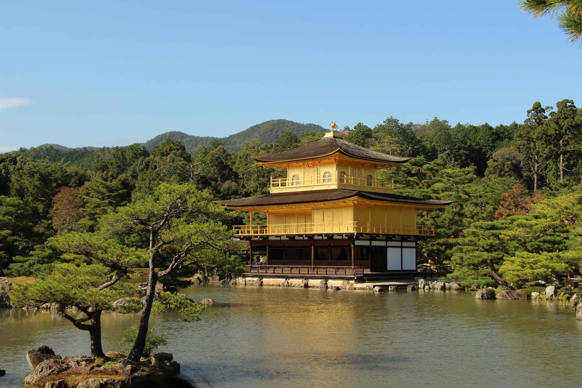 the Golden Pavilion is one of Kyoto's most beautiful temples