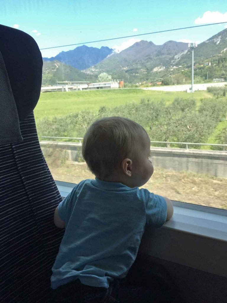 Travelling with a baby and toddler to Cinque Terre by train 