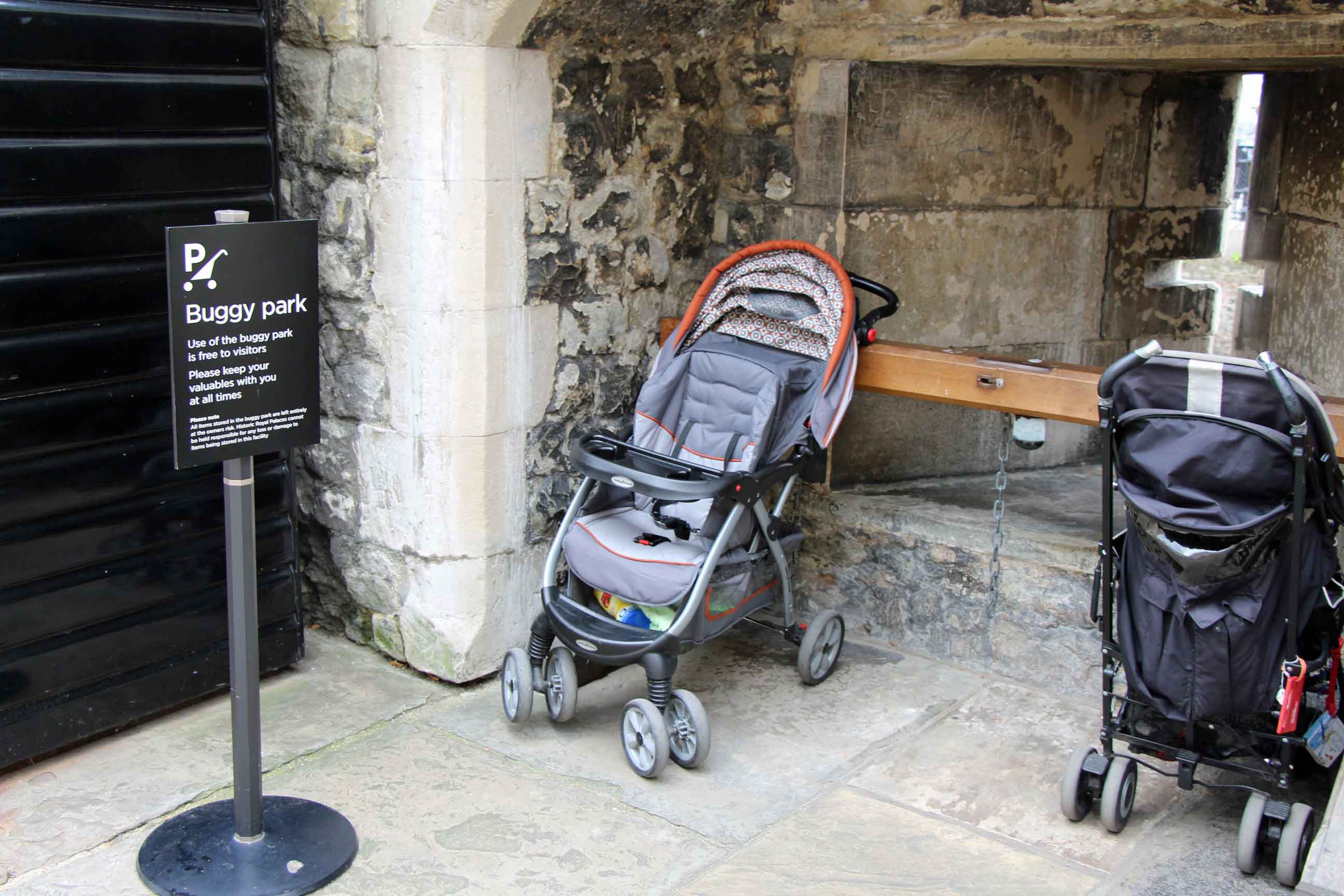 travel to europe with toddlers is easy with nice touches like stroller parking