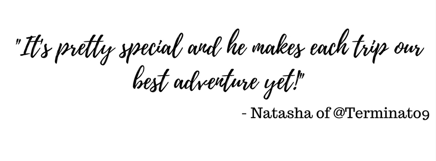 an inspirational quotation about traveling with a baby.