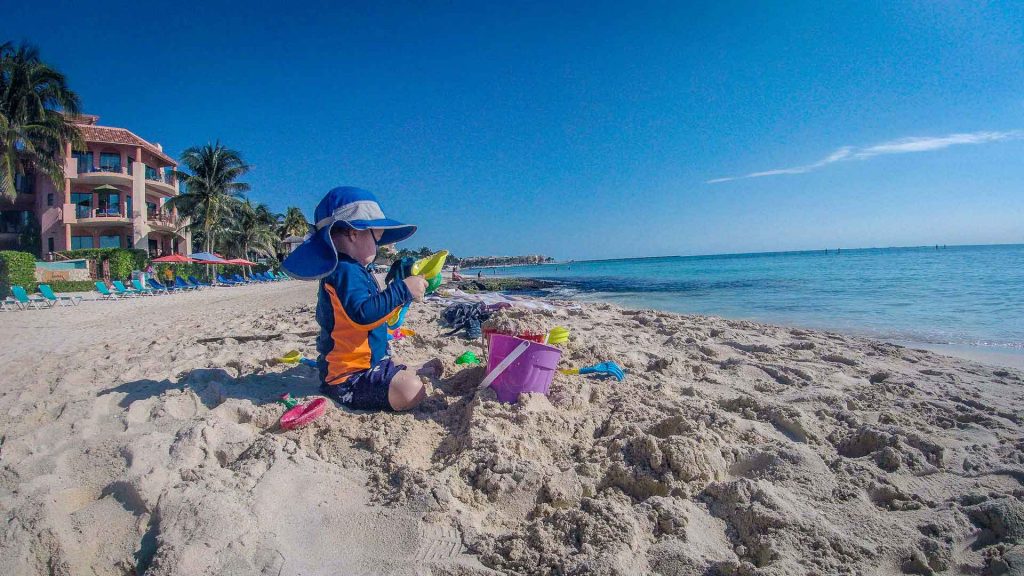 Best beaches in Playa del Carmen Mexico with baby or toddler