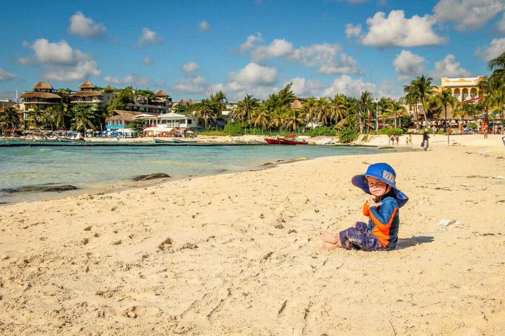 Best beaches Mayan Riviera with a toddler.