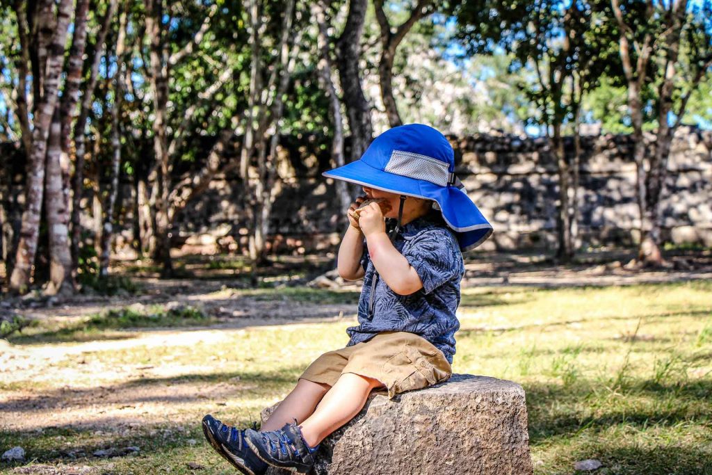 Visiting Chichen Itza with a baby or toddler is a must do on your family trip to the Yucatan Peninsula