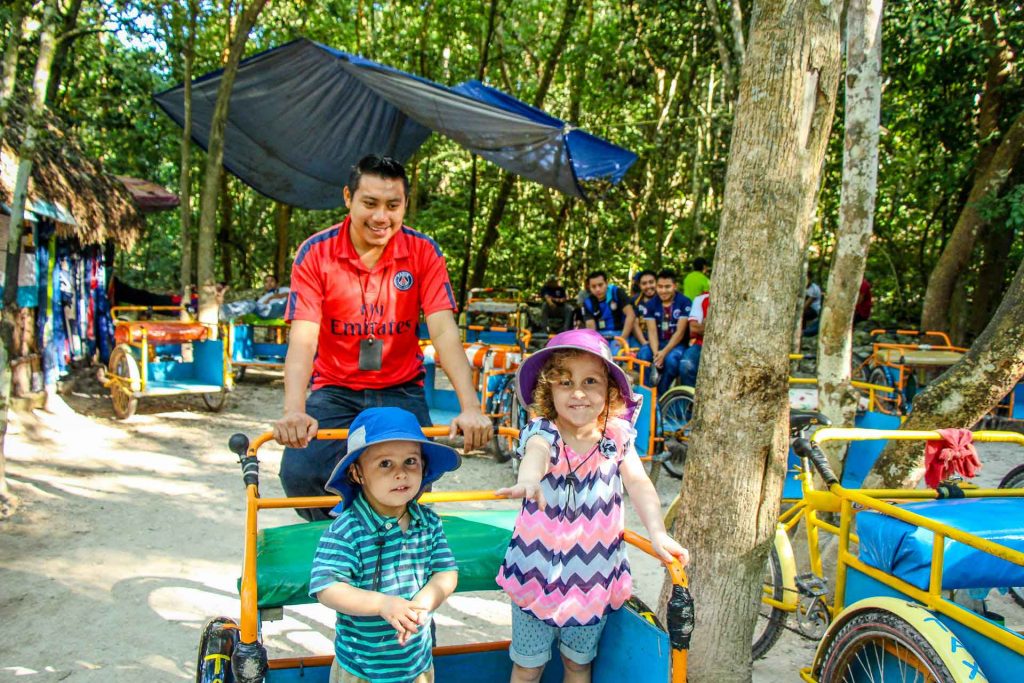 Visiting Coba Ruins with small kids