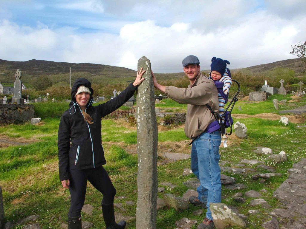 best things to do in Ireland with a toddler or baby - Ogham Stone