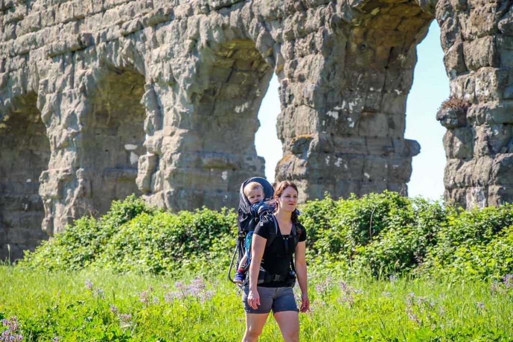 The Aqueduct Park was such a kid-friendly thing to do in Rome during our month in Italy with kids
