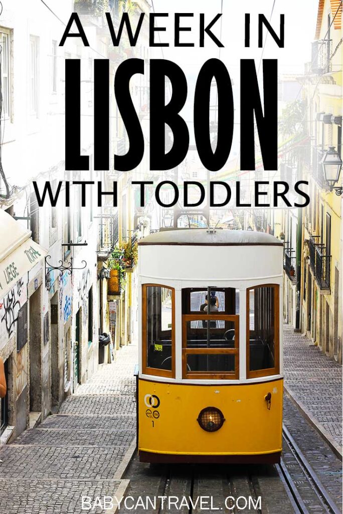 image of tram 28 in Lisbon with text overlay