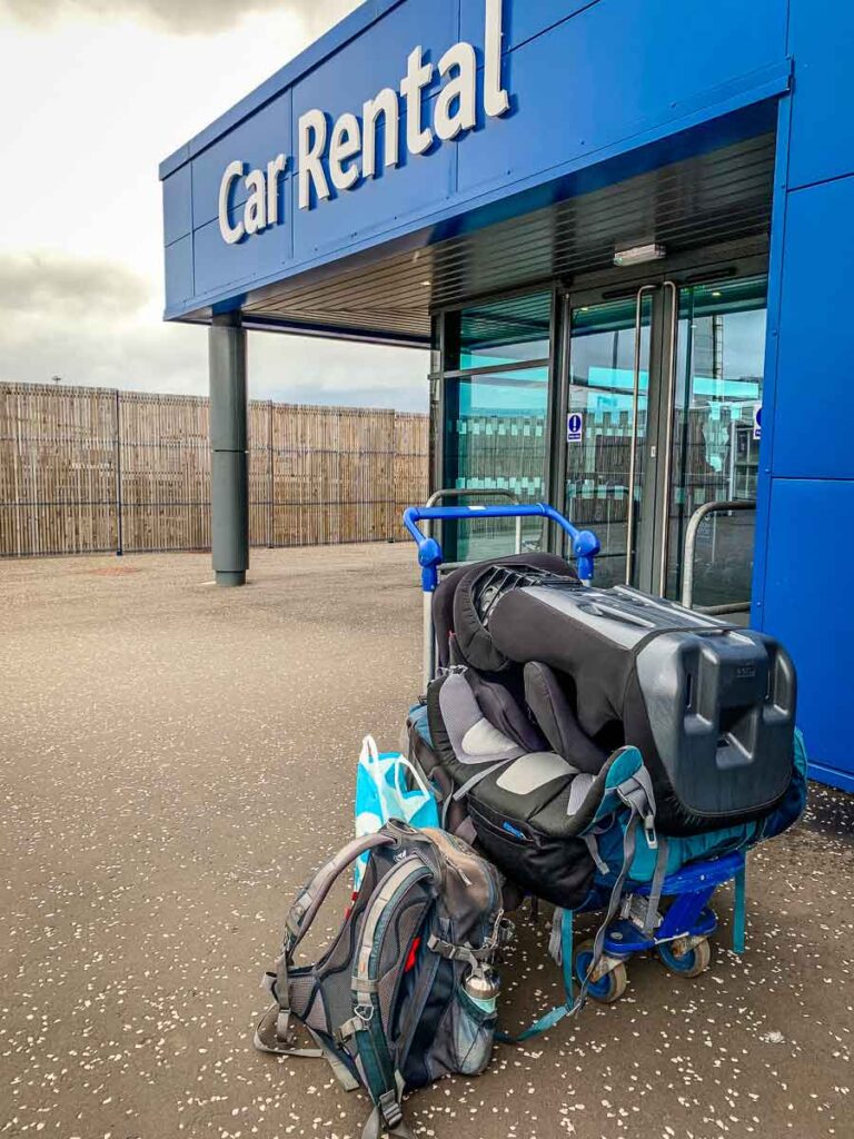 rented car seats delivered right to the rental car agency