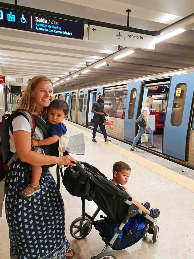 getting around lisbon public transport with stroller