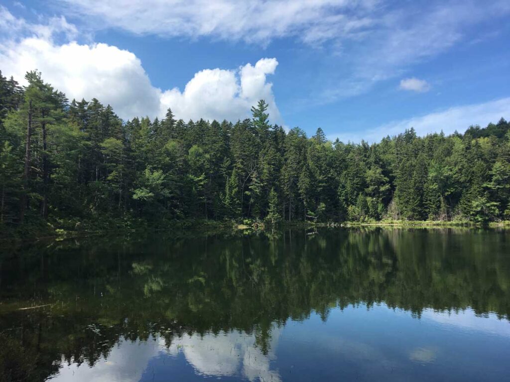 a beautiful lake in North Conway, New Hampshire