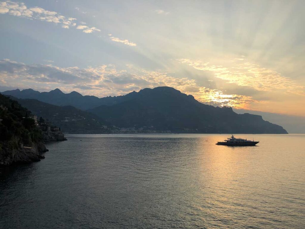 Amalfi Coast sunset