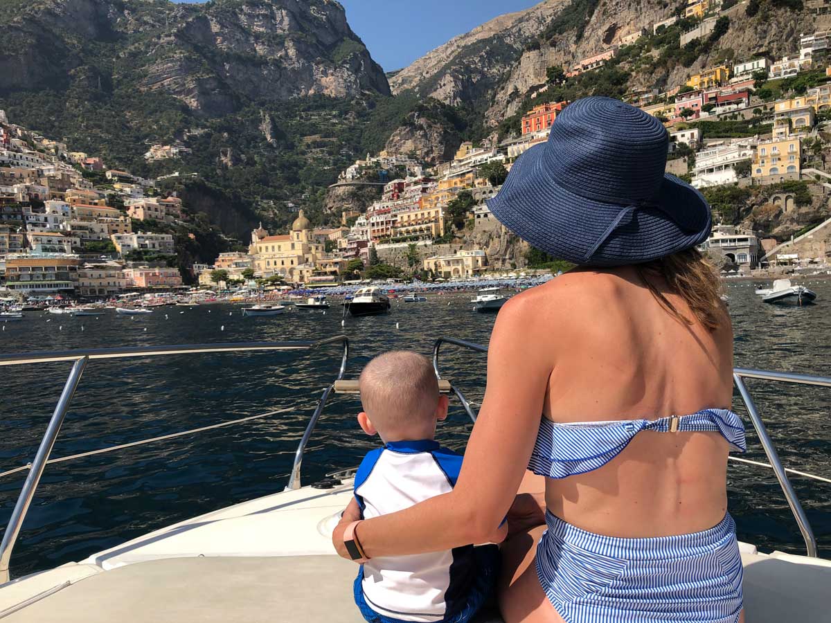 kid-friendly boat ride in the Amalfi Coast