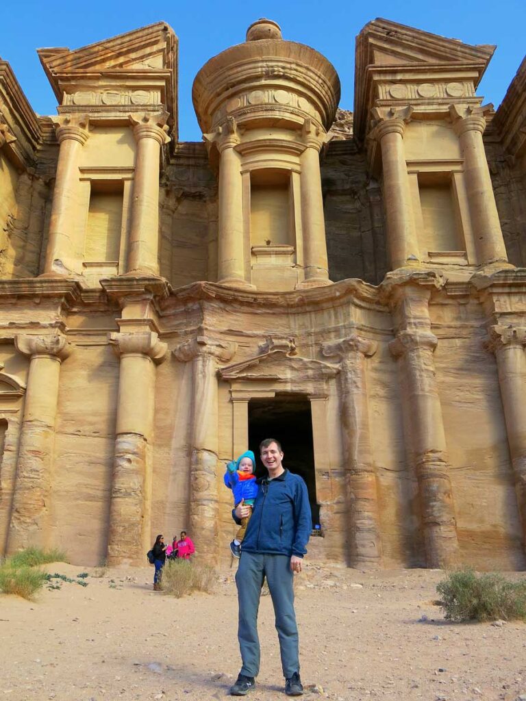 Be sure to see the Monastery when visiting Petra with kids