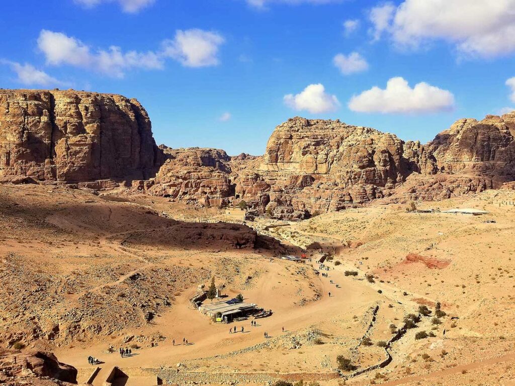 the Valley from the Tombs is one of the highlights of Petra, Jordan