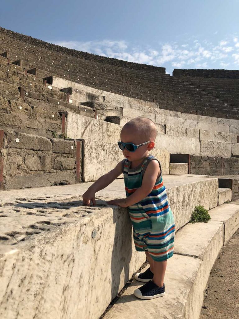 visiting Pompeii with baby or toddler