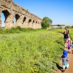 Aqueduct Park in Rome with a baby or toddler