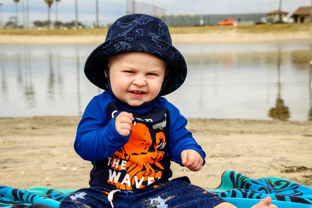 Beach with a Baby in San Diego