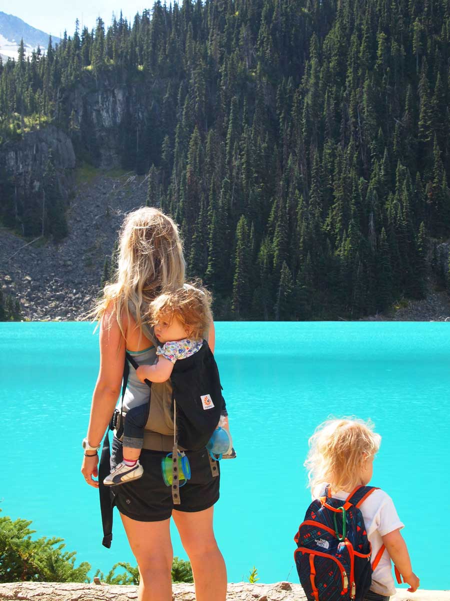 best toddler hikes in Canada - Joffre Lakes hike in BC