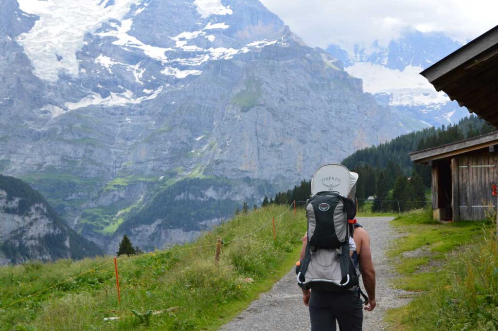 hiking trails for kids in Switzerland - Lauter Hike with a baby