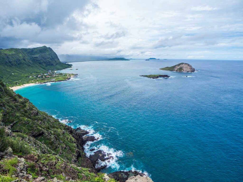 The Makapu'u lighthouse trail is an excellent hike with a baby in Hawaii