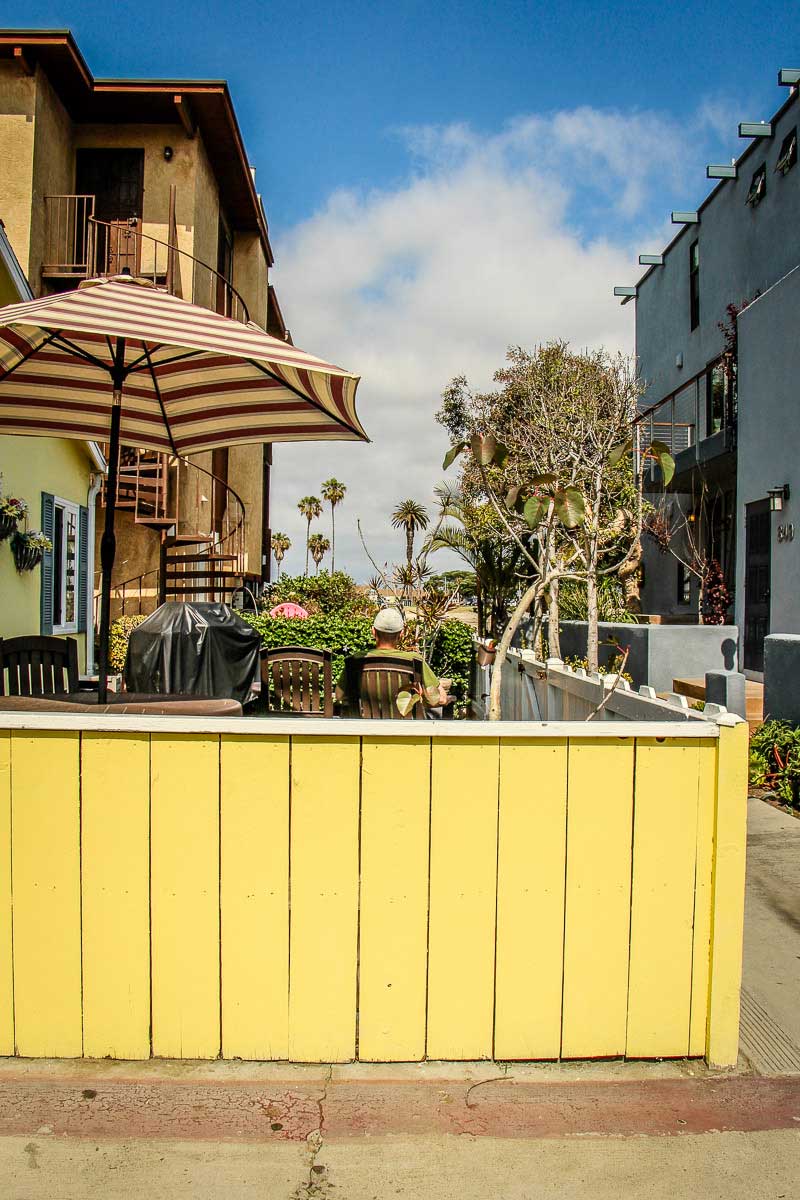 We loved our patio in our vacation rental in Mission Beach San Diego.