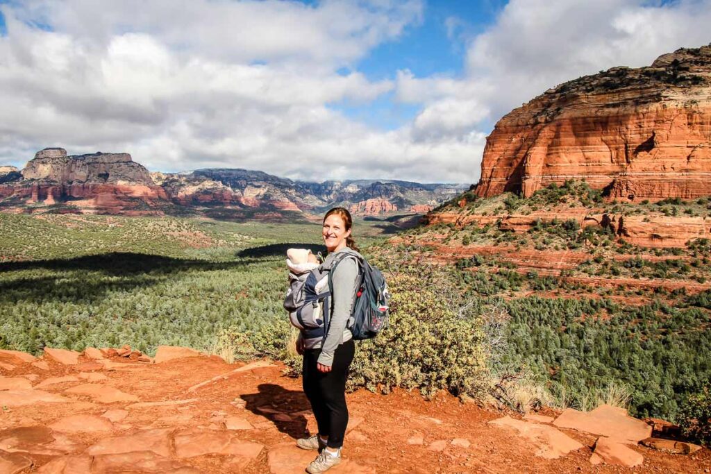 hiking with a baby in sedona Arizona