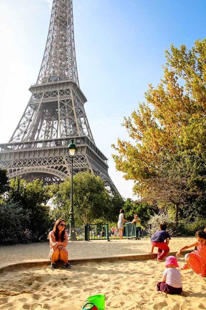 Eiffel Tower Playground - best of the Paris playgrounds