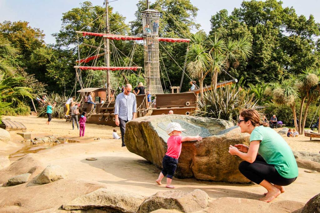 Playing at Diana Memorial Playground in London for Toddlers