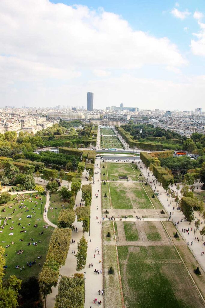 View from Eiffel Tower in Paris