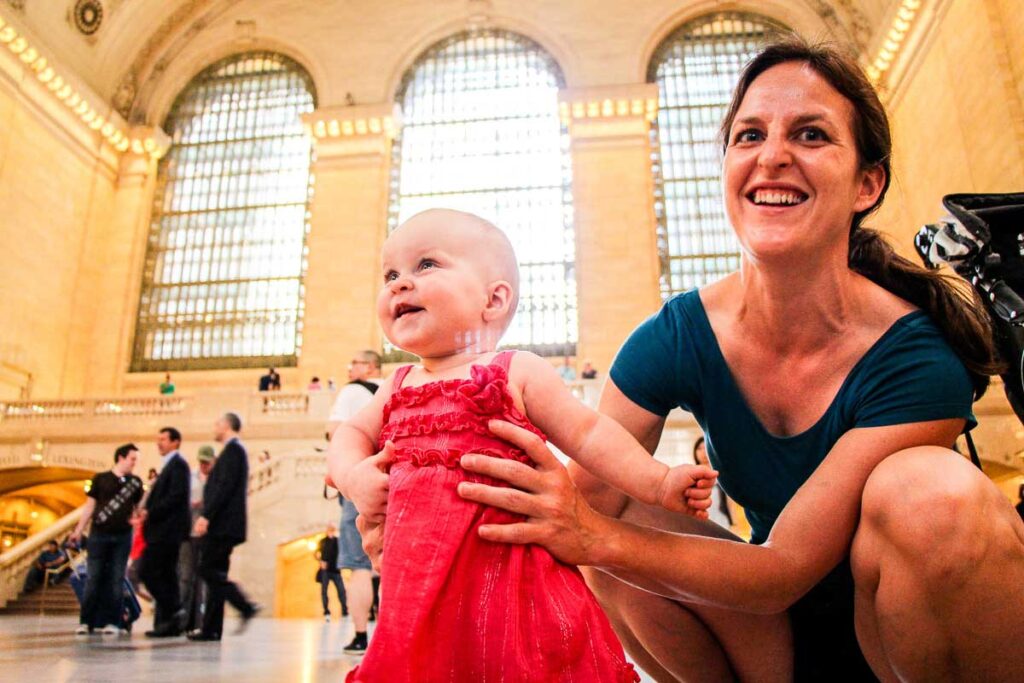 traveling with a baby to NYC was worth the stress of flying with a baby