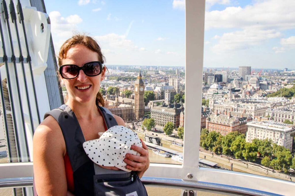 View from London Eye with a Baby