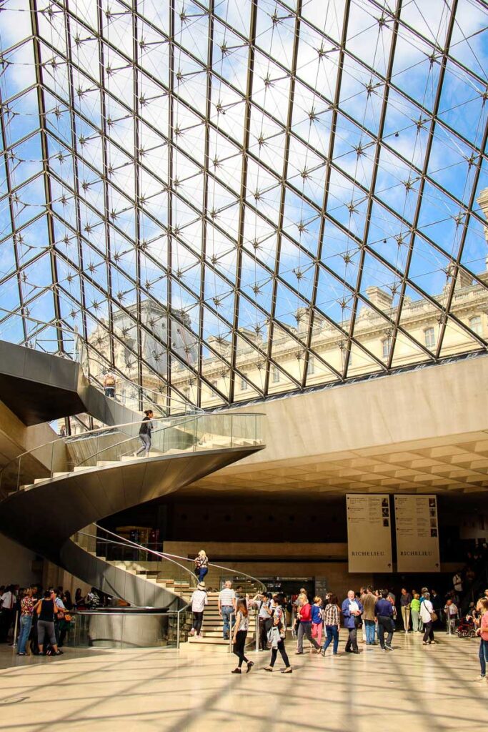 inside of the Louvre