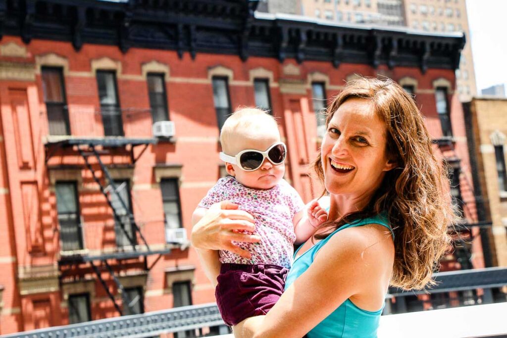 The High Line in NYC with a Baby