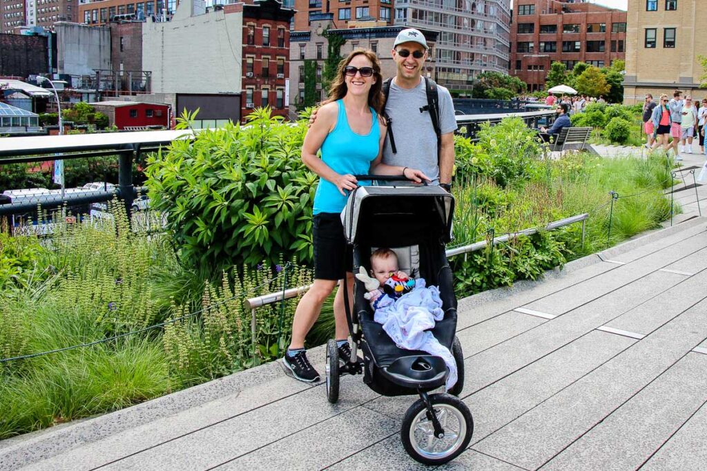 Best things to do in New York with a baby - Walking the stroller-friendly High Line park