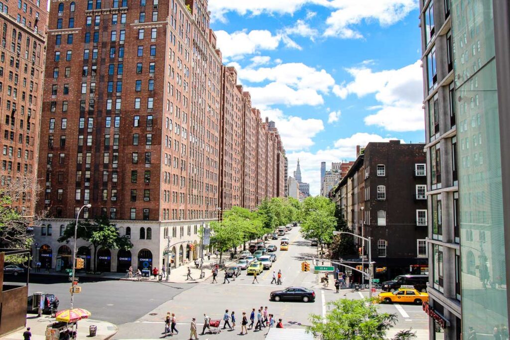 Walking the High Line in NYC with a baby