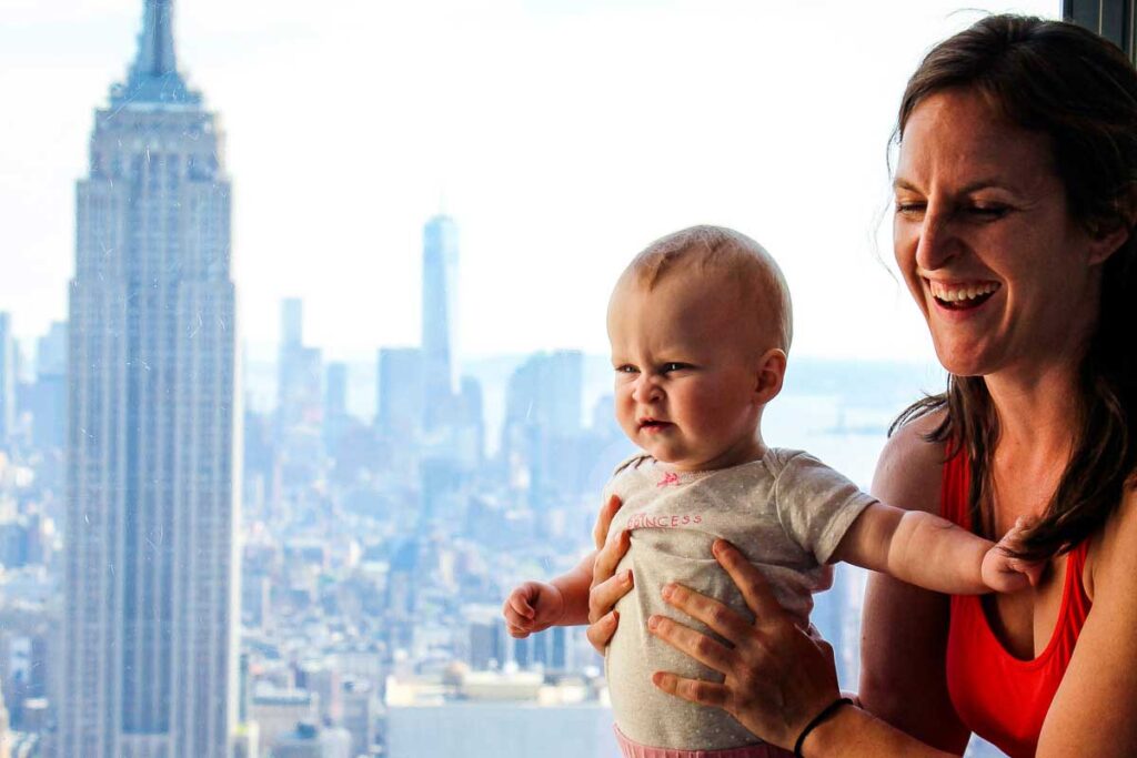 Top of the Rock Observation Deck with a Baby in NYC