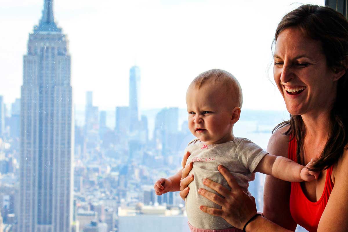 Top of the Rock Observation Deck with a Baby in NYC