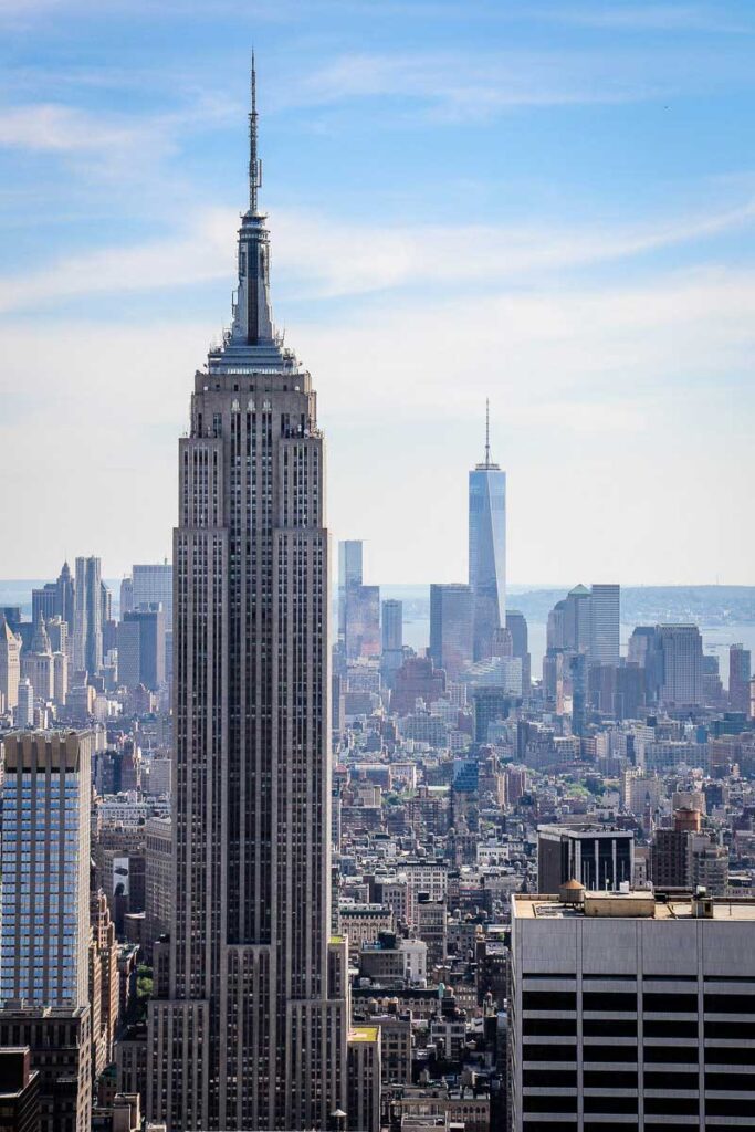 View of Empire State Building from Top of the Rock