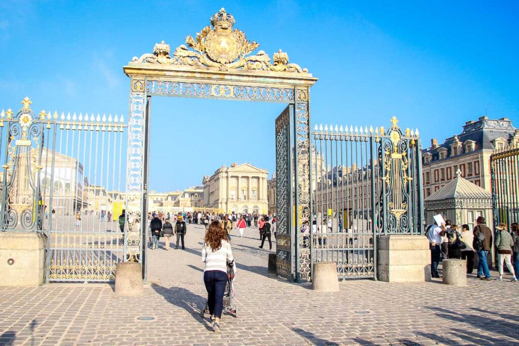 Visiting Versailles with a stroller