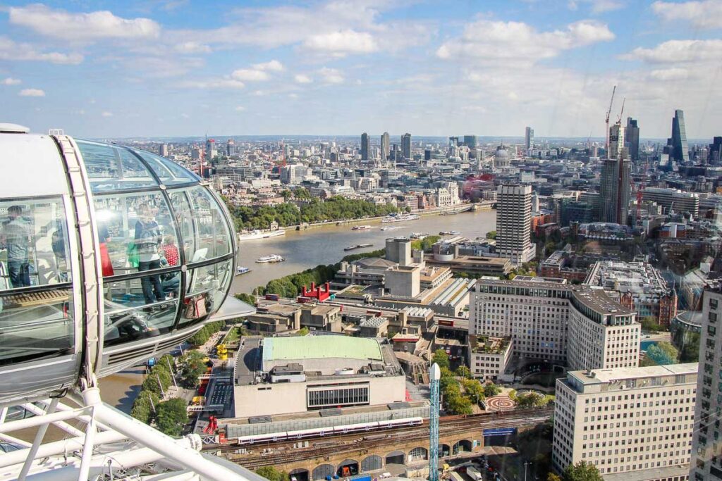 View of London from London Eye