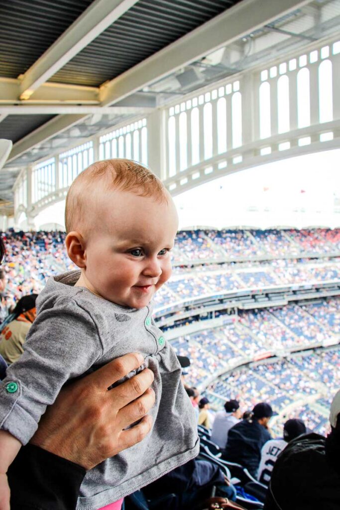 Taking a baby to a New York Yankees game