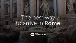 Ad for Welcome Pickups - Rome airport transportation