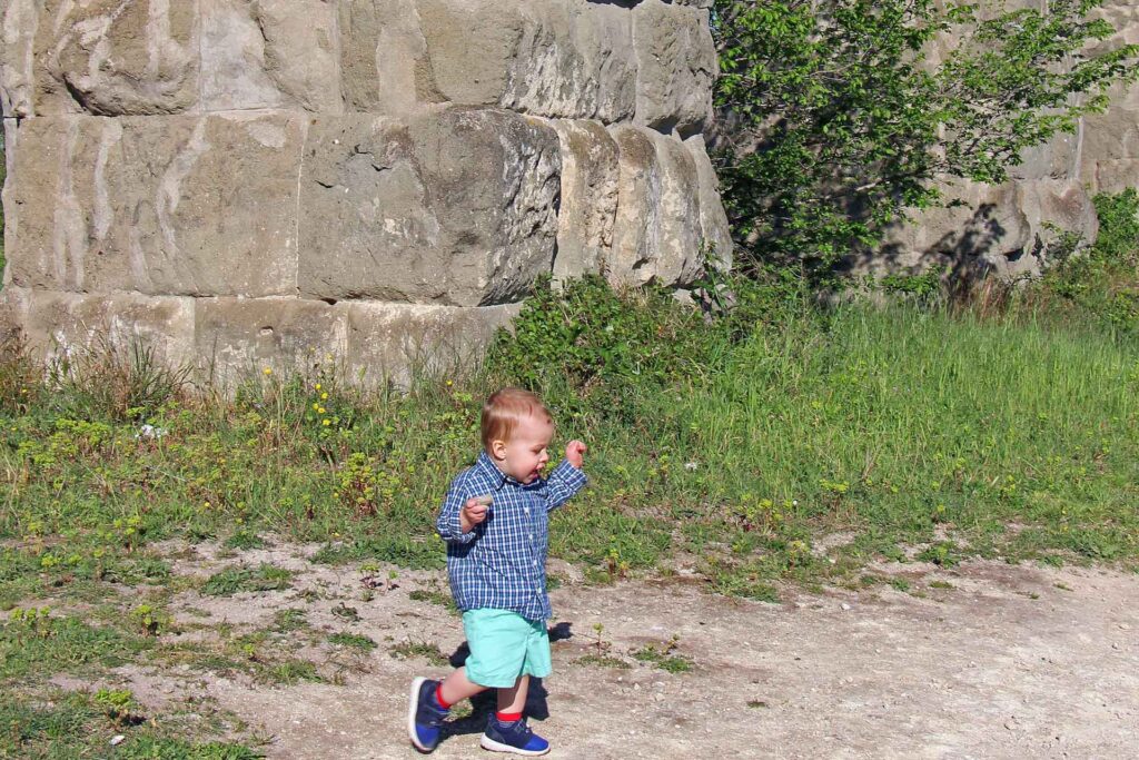 Our favorite activity in Rome with a toddler turned out to be a visit to the Rome Aquaduct park