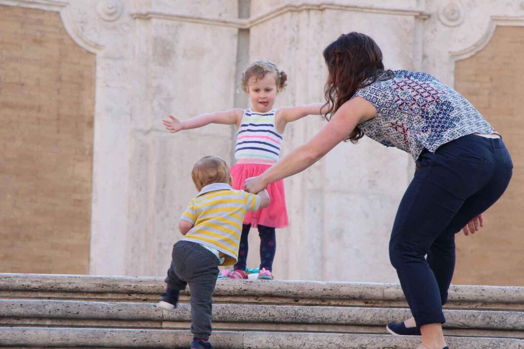 When looking for things to do in Rome with a baby, be sure to plan on an early arrival. The Spanish Steps are a great example of an attraction where it pays to get there early