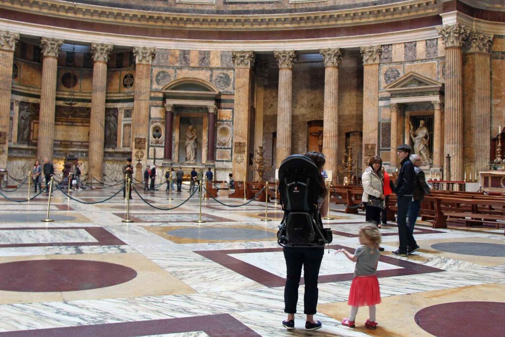 We did not use a stroller in Rome - we used a combination of backpack carriers and soft Ergobaby carriers