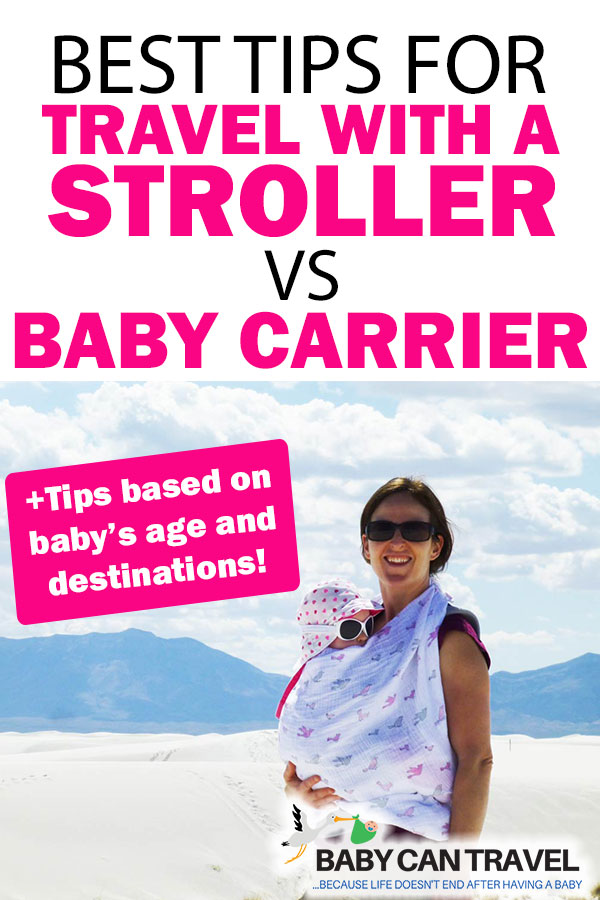 Baby Carrier vs Stroller for Travel with Baby